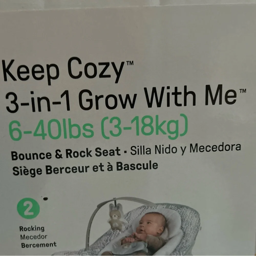 Ingenuity Keep Cozy 3-in-1 Grow With Me Baby Seat - Gray - Picture 2 of 6